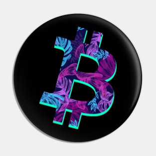 Bitcoin Summer Flower Pin