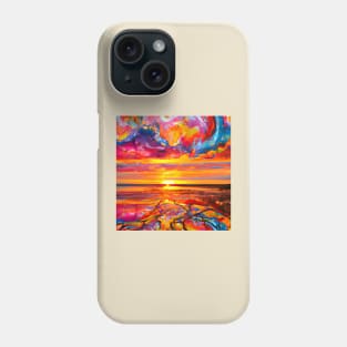 Fantasy cartoon Landscape Beach Sunset Phone Case