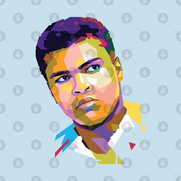 Muhammad Ali Popart Uncurve by REKENINGDIBANDETBRO