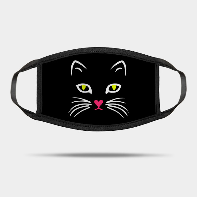 Cat Face Halloween Halloween Mask Teepublic