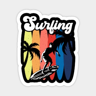 Surfing  T Shirt For Women Magnet