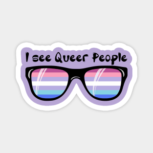 Bigender Sunglasses - Queer People Magnet