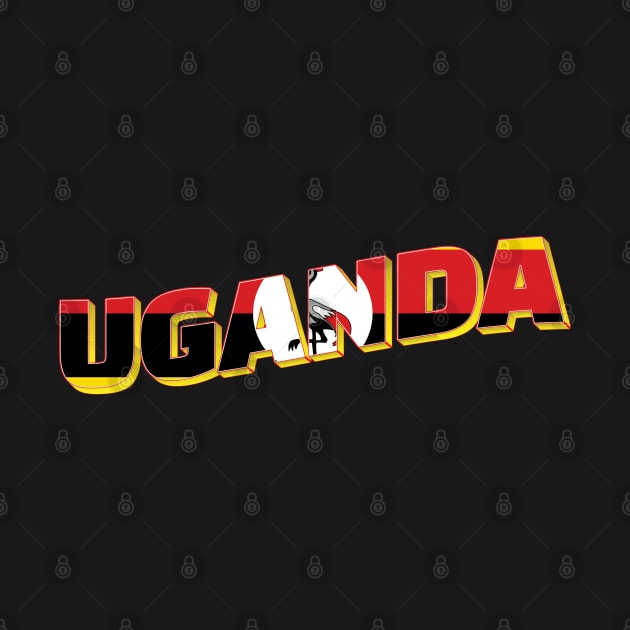 Uganda vintage style retro souvenir by DesignerPropo