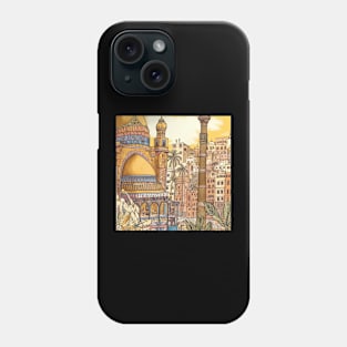 Cairo city drawing Phone Case