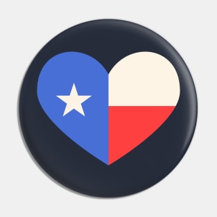 Texas State Flag Heart Pin