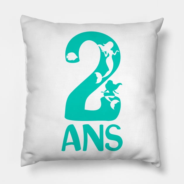 2 ans fille Pillow by ChezALi