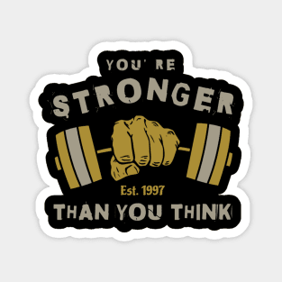 stronger than you think, workout Magnet