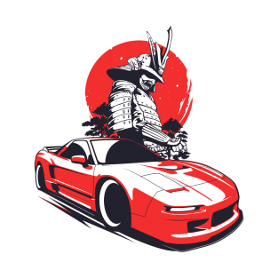 Red NSX Samurai Warrior T-Shirt