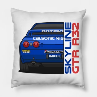 Nissan Skyline GTR R-32 Calsonic Bridgestone Potenza Livery A Pillow