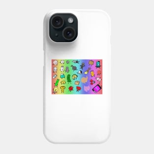 Inanimate Insanity All Characters (Rainbow) Phone Case