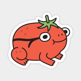 Cute Tomato Frog Doodle Magnet