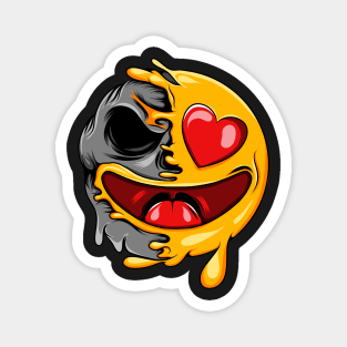 Heart Eye Zombie Emoji Magnet