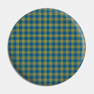 Blue / Yellow / Green "Fabric" check pattern - version two Pin