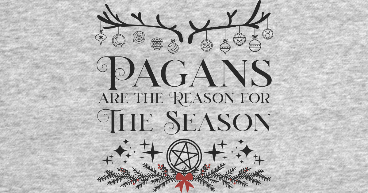 Neo Pagan Gothic Witch Occult Christmas Winter Solastice TShirt