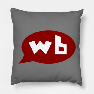 Word Bubble Basic Logo Pillow