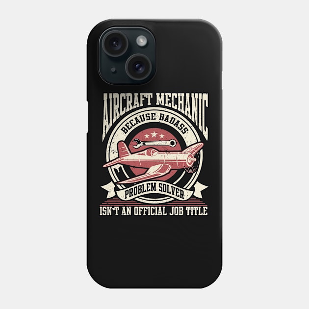 Aircraft Mechanic Aviation Airplane Mechanic Phone Case by IngeniousMerch