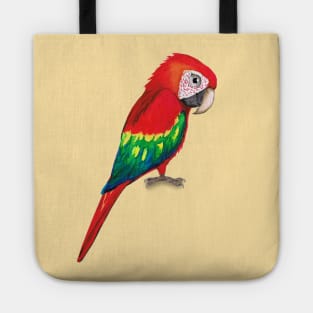 Scarlet macaw Tote