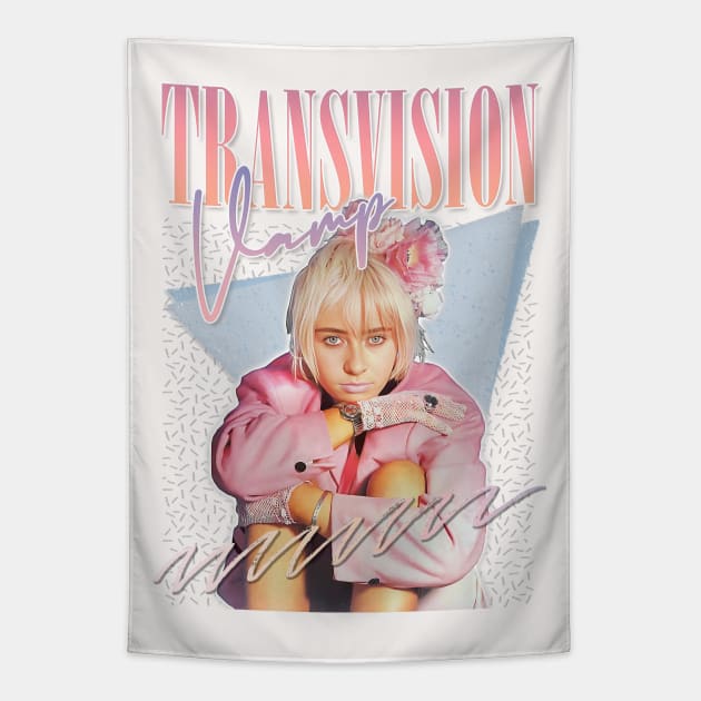 Transvision Vamp / 80s Retro Fan Art Tapestry by DankFutura