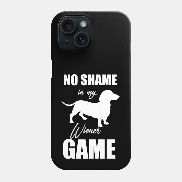 No Shame Funny Dachshund Wiener Dog Meme T-shirt Phone Case by ichewsyou