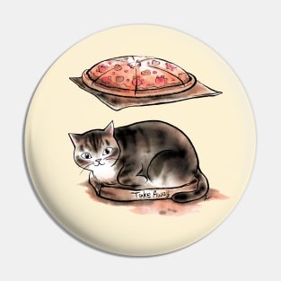 Cat pizza take away Pin