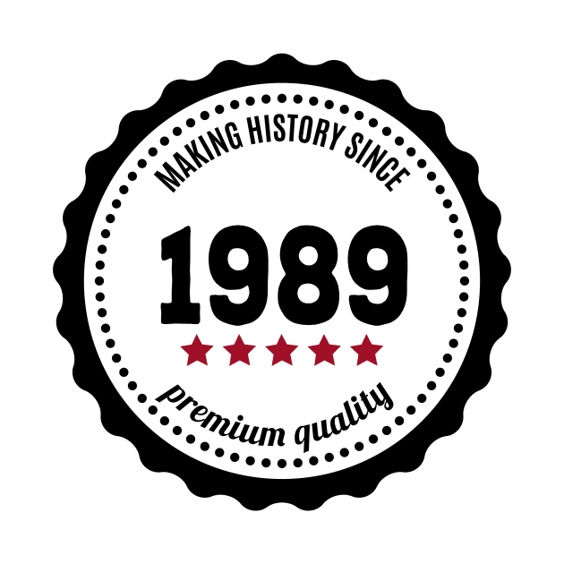 Making history since 1989 badge by JJFarquitectos