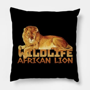 Wildlife African Lion Pillow