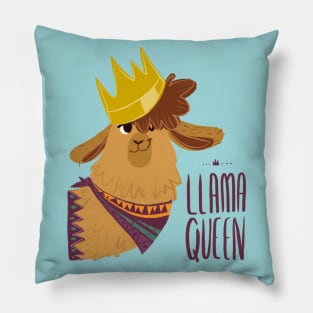 Llama Queen Pillow