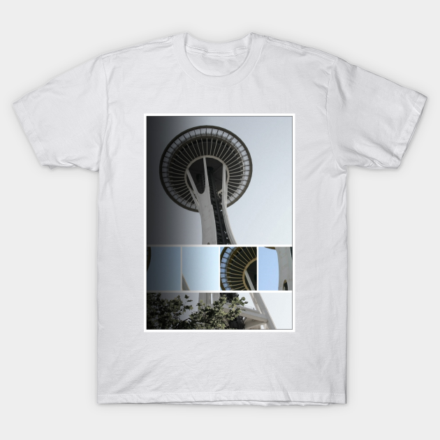 Seattle Space Needle Mosaic T-Shirt Designed and Sold by Christine aka stine1