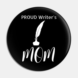 Proud Writer's Mom Pin