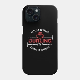 Weekend Forecast Curling Phone Case