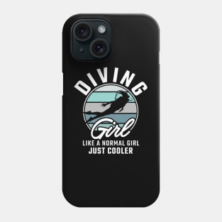 Diving Girl Phone Case