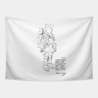 Diving Suit Vintage Patent Drawing Tapestry