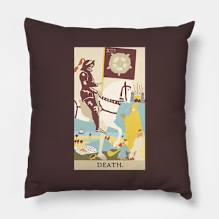 Death Tarot Card Pillow