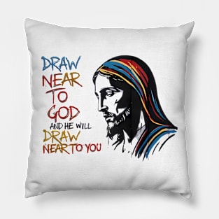 Divine Words: Jesus Inspire Pillow