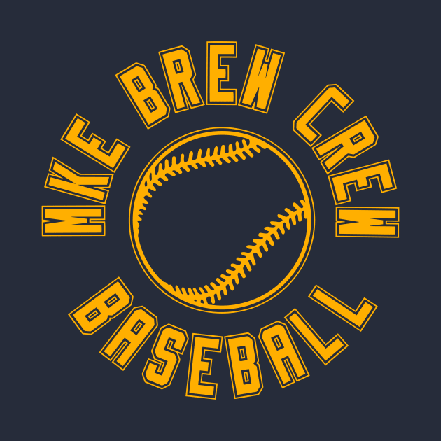 MKE BREW CREW Baseball by Throwzack