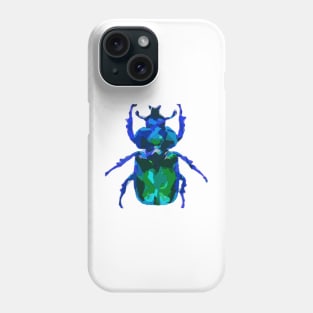 Deep blue Tropical Beetle Phone Case