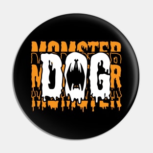 Momster Or Monster Funny Family Matching On Halloween Pin