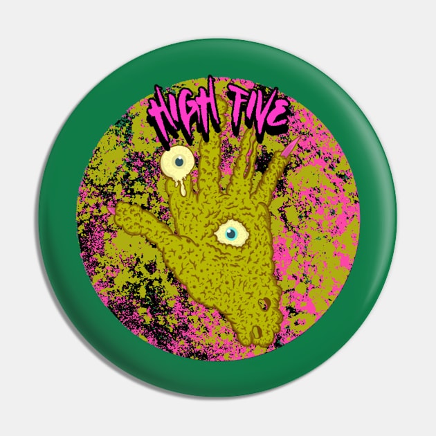 High Five Graphic Pin by CTJFDesigns