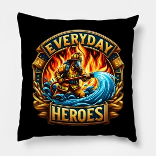 The Heroic Fireman's Battle Pillow