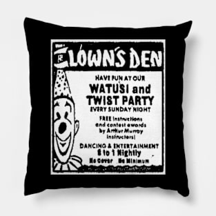 The Clown's Den Night Club - Phoenix Arizona 1974 Pillow