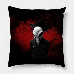 Bird Skull Halloween Horror Pillow