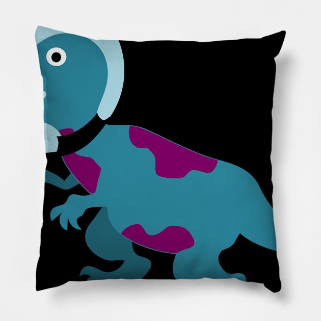 Space Dinosaur Pillow by citypanda