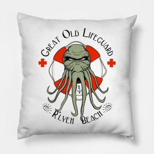 Great Old Lifeguard - light background Pillow