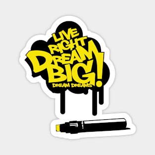 Dream big-yellow Magnet