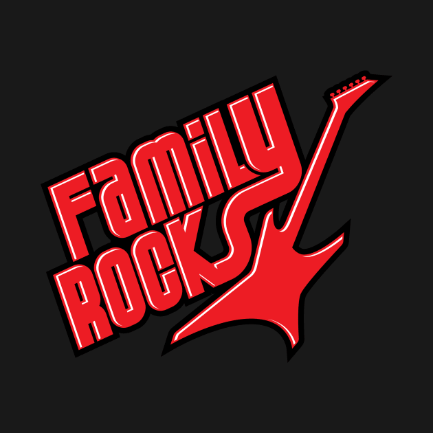 Family Rocks! Red Letters by BRAVOMAXXX