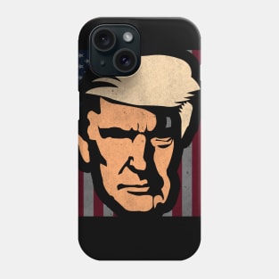 American Flag With Trump's Face Vote For Trump 2020 Phone Case