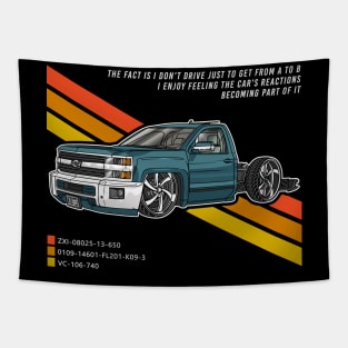 Chevy Custom Pickup Truck Tapestry