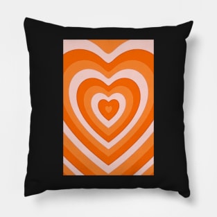 Orange hearts Pillow