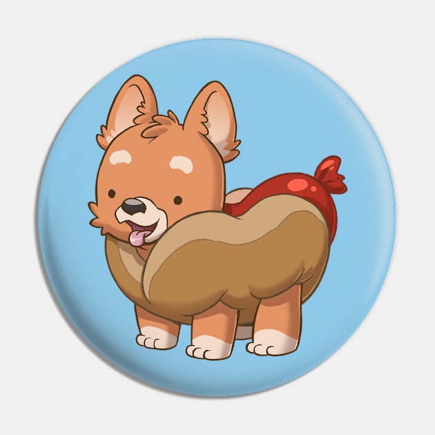 Corgi Dog Pin by Dooomcat