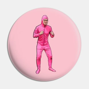 Pink guy art design Pin